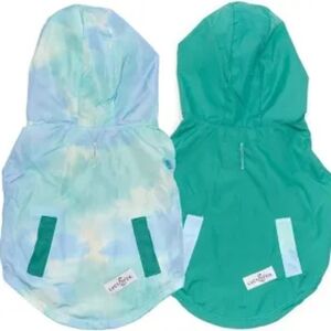 Lucy & Co. Reversible Dog Raincoat "SUMMER CAMP"